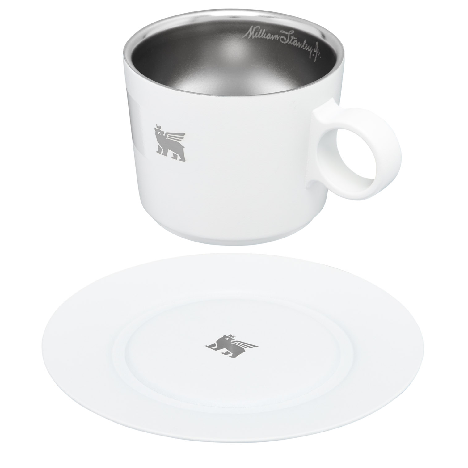 Stanley The DayBreak Cappuccino Cup & Stillness Saucer | 6.5 OZ Pale Stone | XHA571649