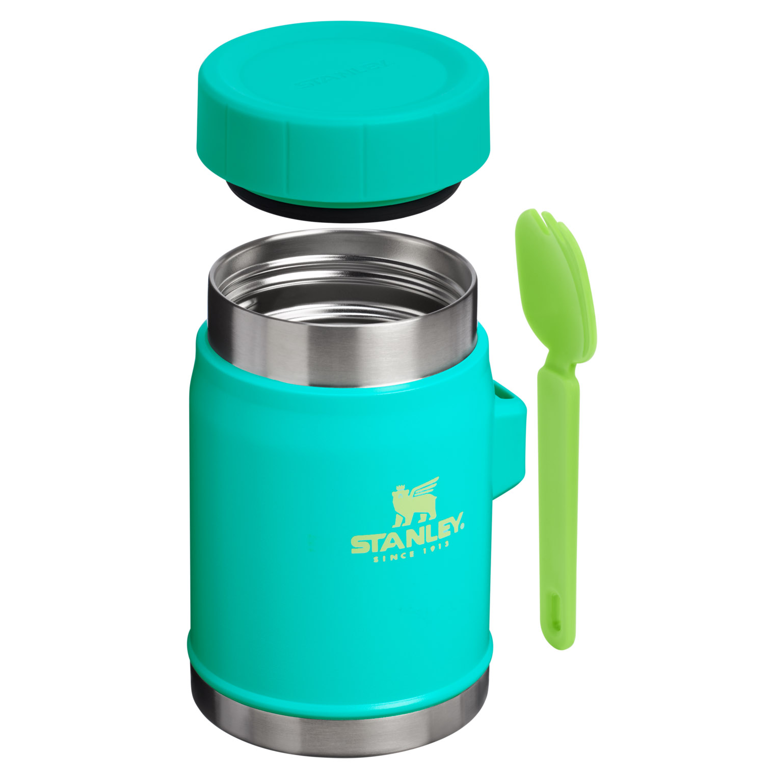 Stanley The Heat Wave Classic Legendary Food Jar + Spork | 14 OZ Tropical Teal | OTZ648527