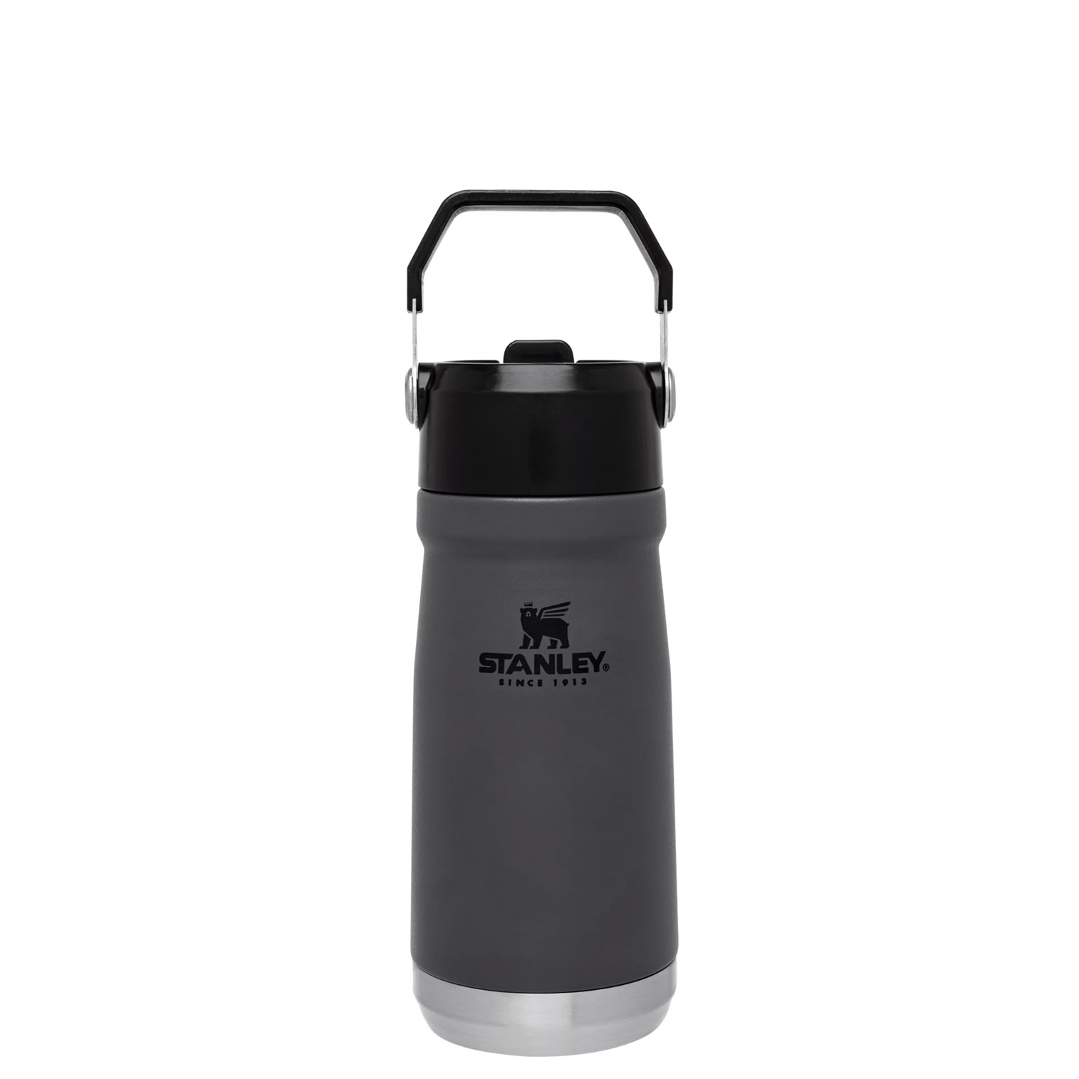 Stanley The IceFlow Flip Straw Water Bottle | 17 OZ | Insulated Bottle | Stanl Charcoal | YMP327495