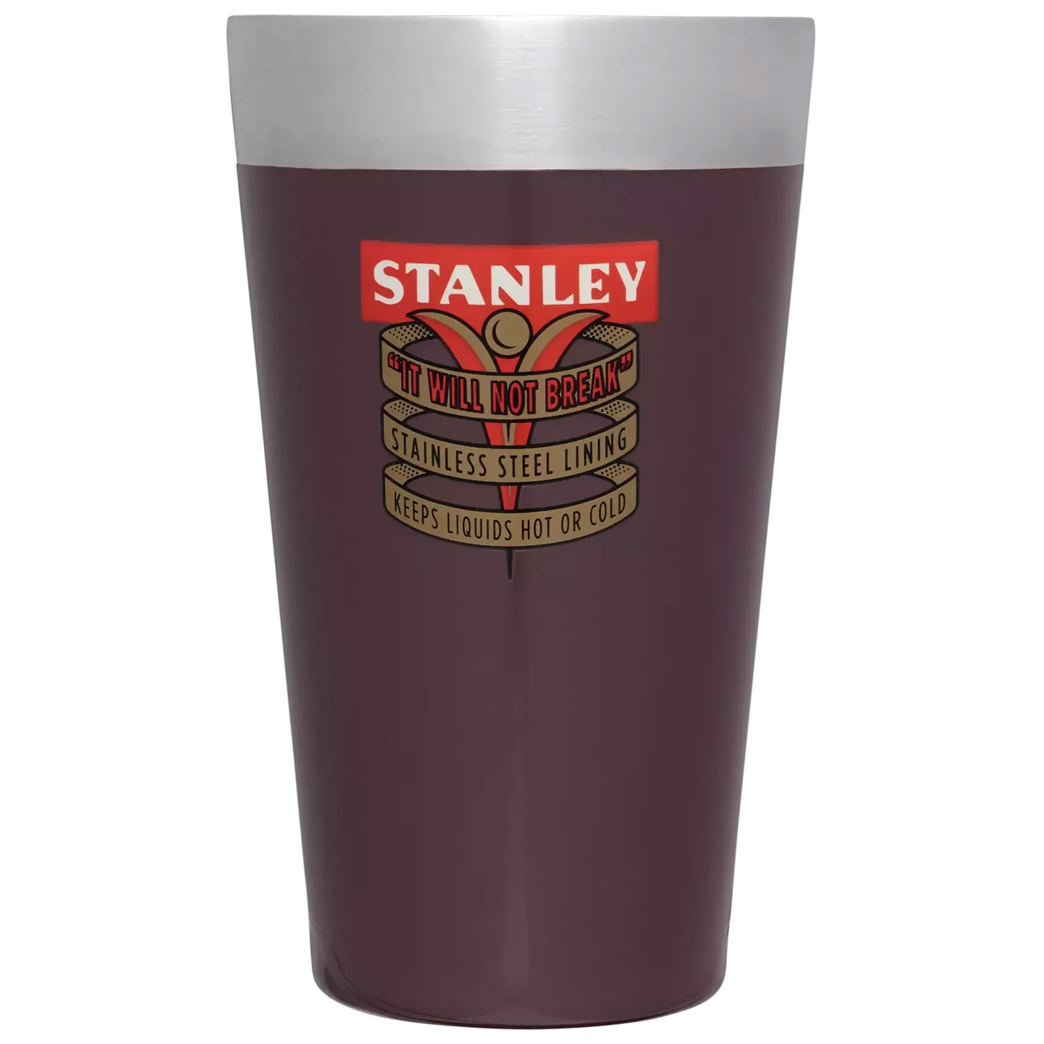 Stanley The Milestones Stacking Beer Pint | 16 OZ | Insulated Stainless Steel 1940 Garnet Gloss | DAG245716