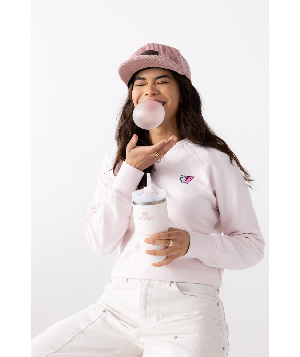 Stanley The Stanley Quencher Love Crew Sweatshirt Rose Quartz | ZRQ801793