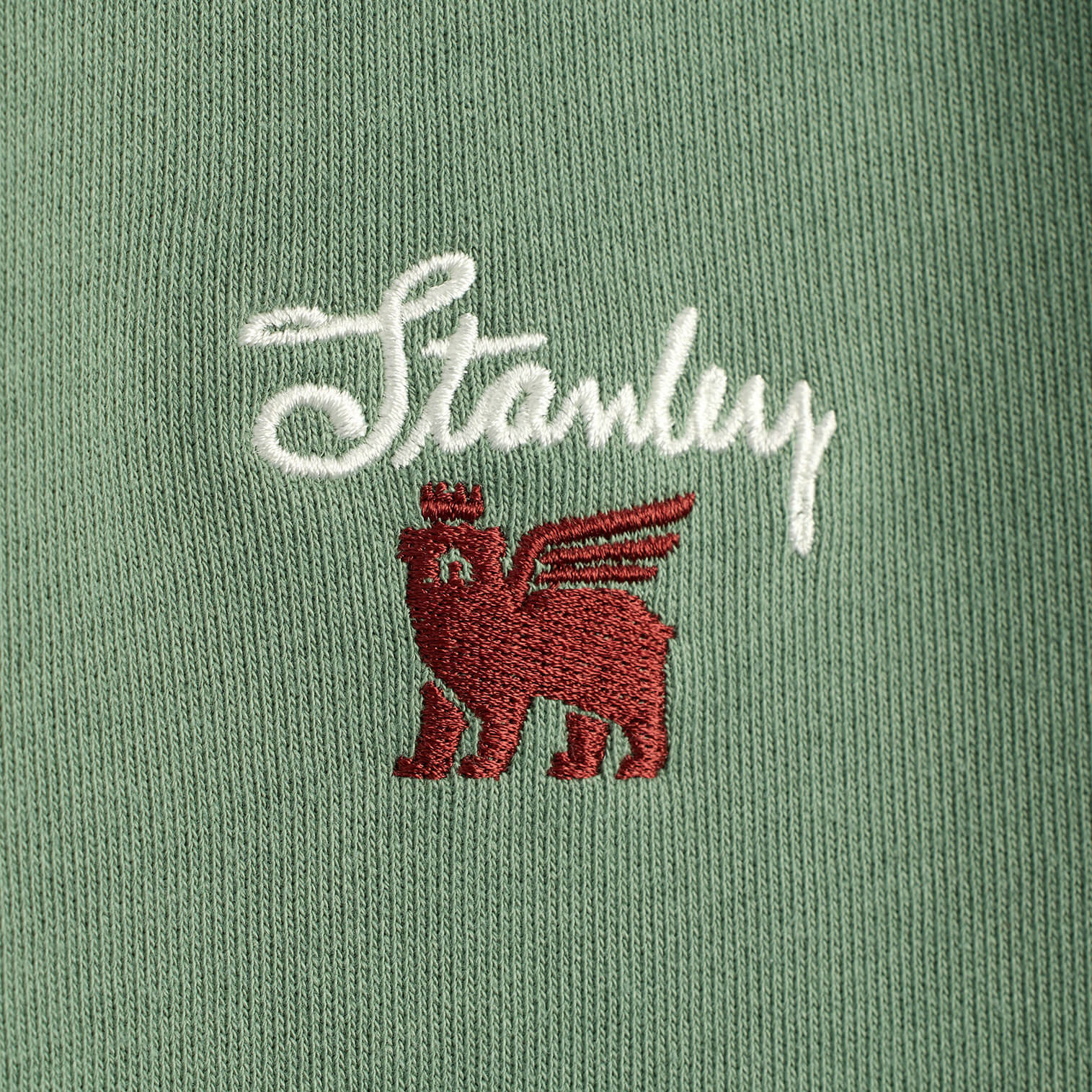 Stanley The Stanley Signature Crew Sweatshirt Stanley Green | LDA907281