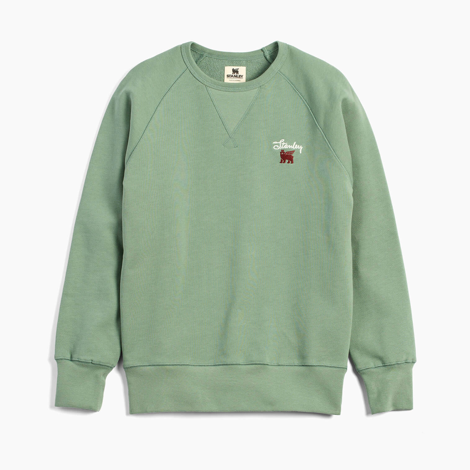 Stanley The Stanley Signature Crew Sweatshirt Stanley Green | LDA907281