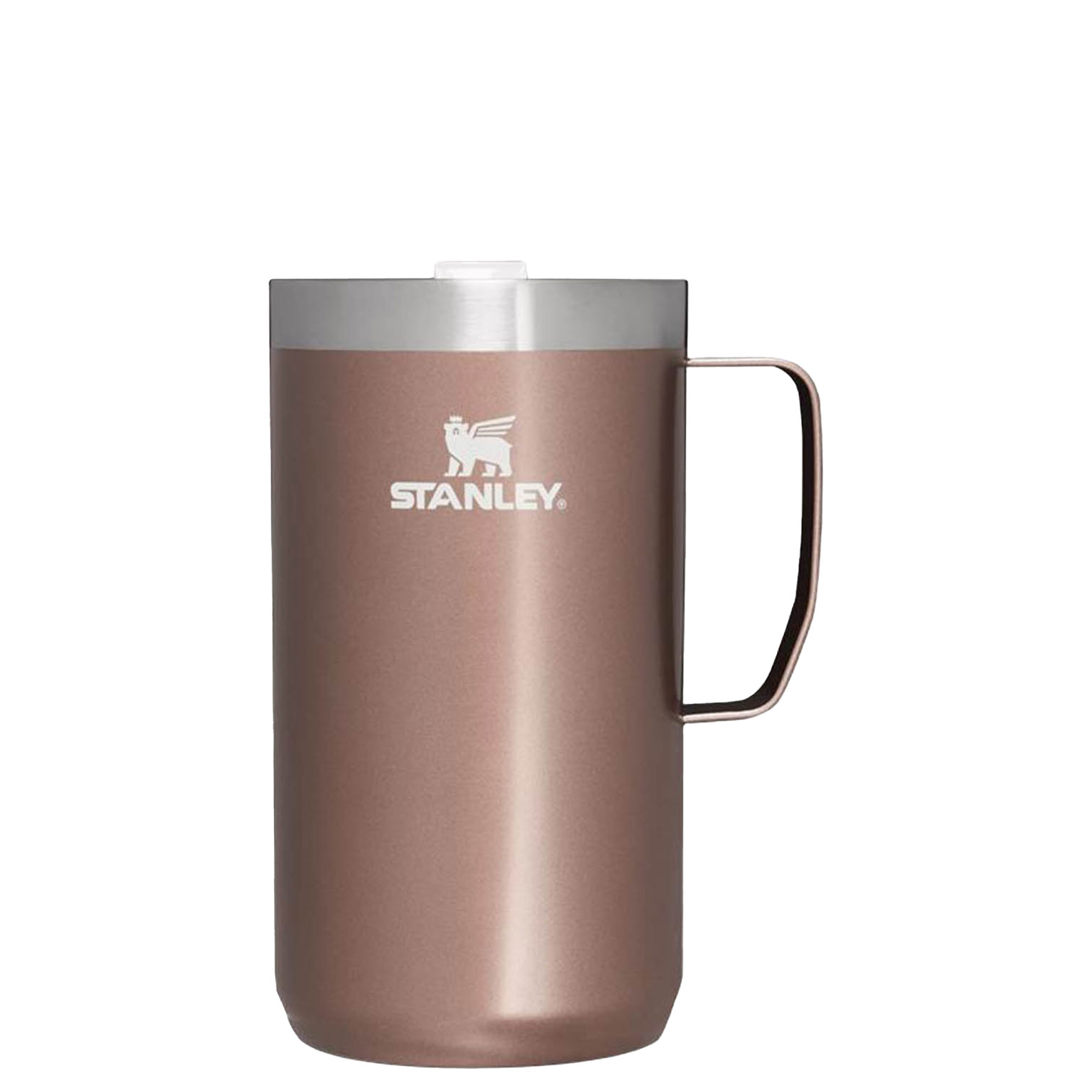 Stanley The Stay-Hot Camp Mug | 24 OZ Rose Quartz Glow | XBW549783