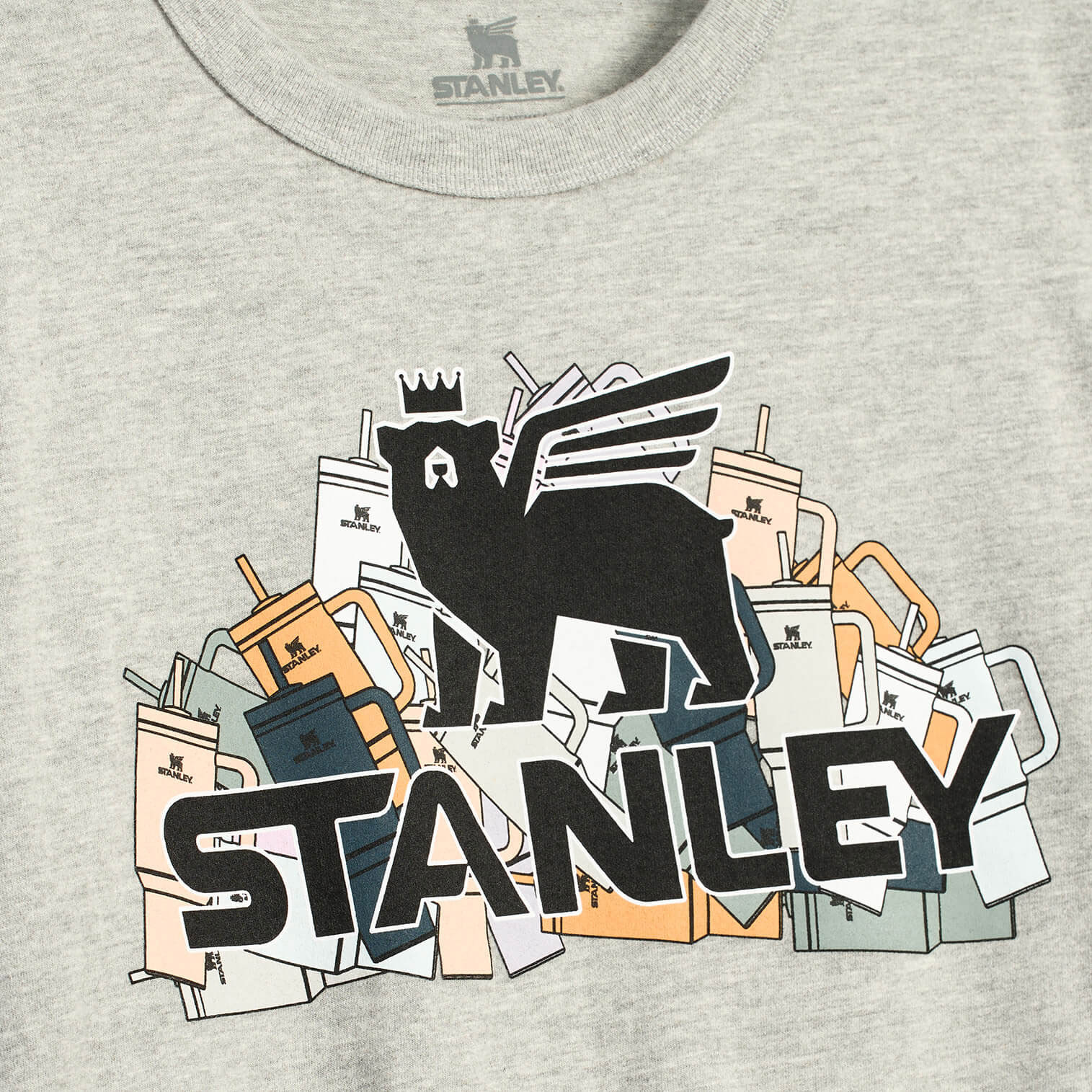 Stanley The Thirsty Women's Boxy Tee Grey Heather | INV538049